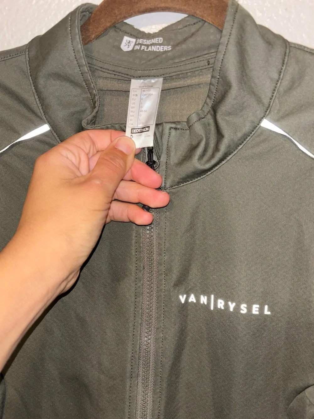 Van Heusen Olive Green Performance Track Jacket